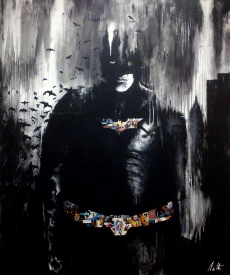 770x921 Saatchi Art Comic Series - Dark Knight Painting