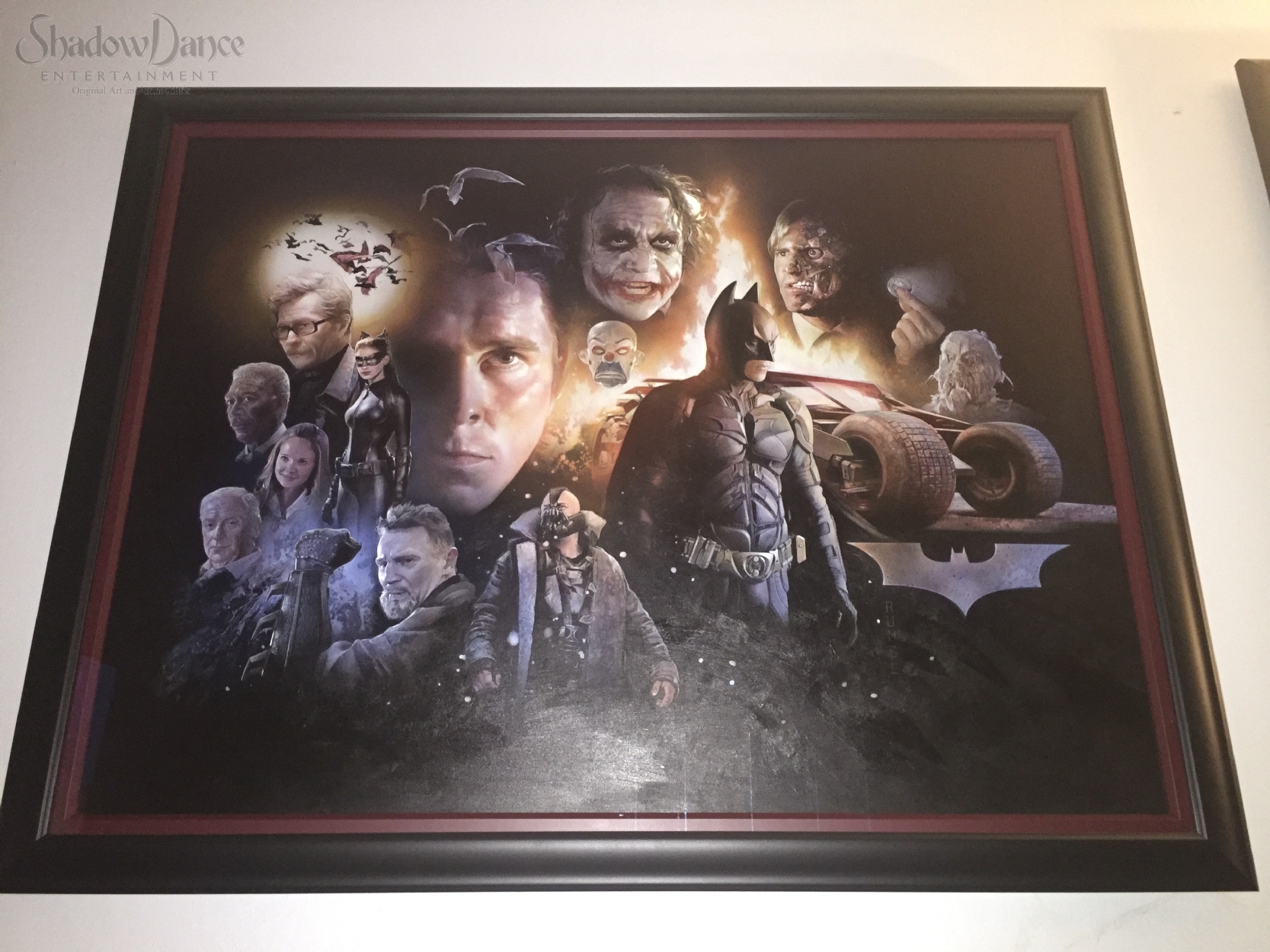 1667x1250 The Dark Knight Trilogy Commission Painting By Nick Runge - Dark Knight Painting