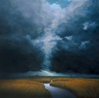 405x400 Katherine Kean Fine Art August 2014 - Dark Landscape Painting