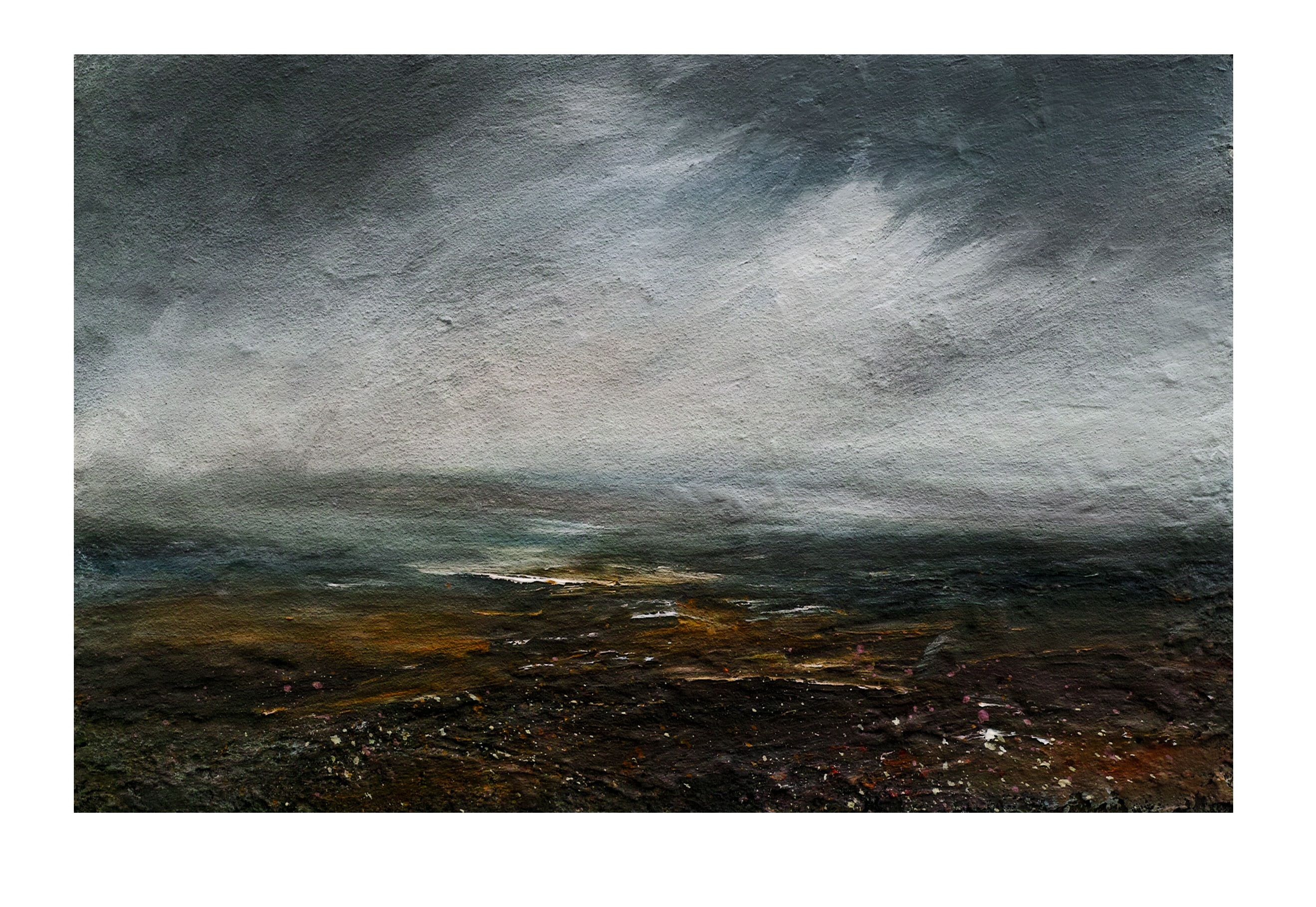 2638x1819 Acrylic - Dark Landscape Painting
