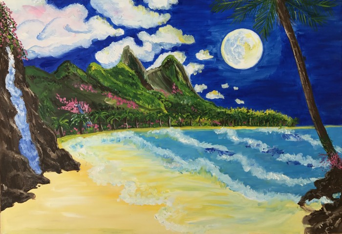 700x480 Dark Night Painting For Sale By Alina Morozova - Dark Night Painting