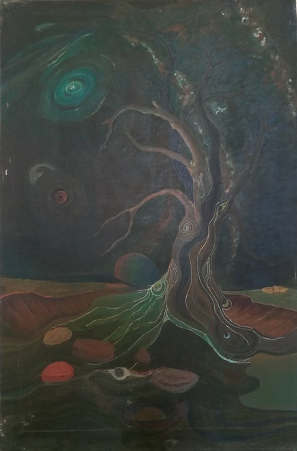 434x659 Buy Dark Night Handmade Painting By Beni Bahal. Code - Dark Night Painting