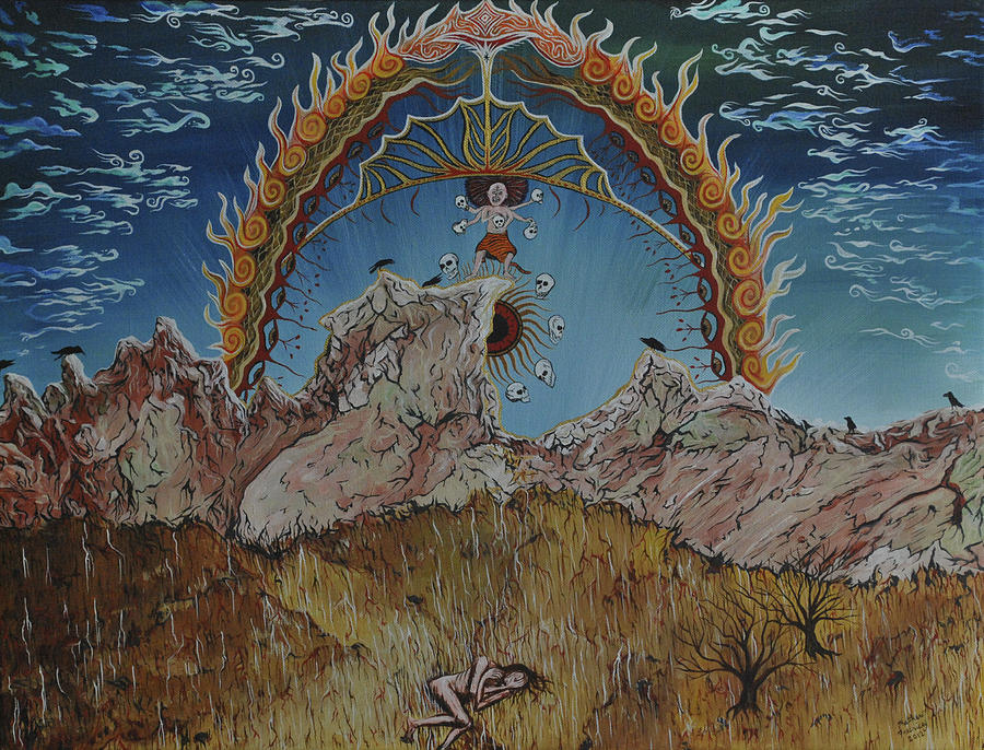 900x686 Dark Night Of The Soul Painting By Matthew Fredricey - Dark Night Painting