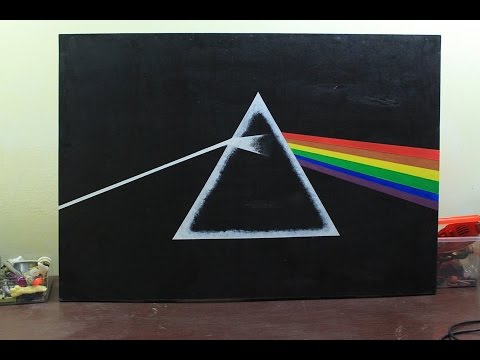 480x360 How To Paint Dark Side Of The Moon (Pink Floyd) - Dark Side Of The Moon Painting