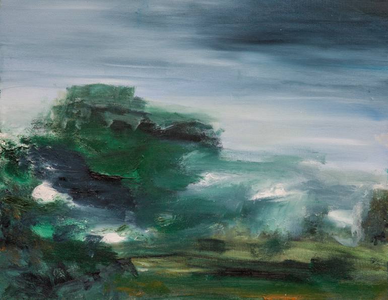 770x597 Saatchi Art Landscape Dark Sky Painting By Dave Thomas - Dark Sky Painting