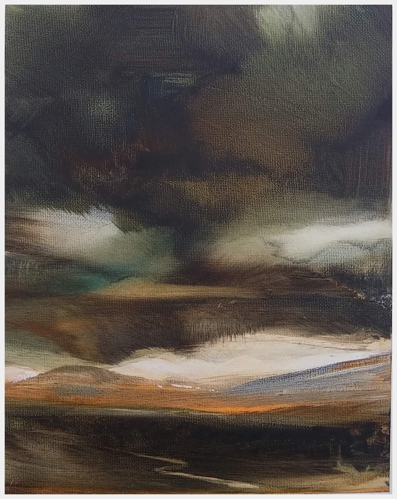 1361x1710 Black Combe, Dark Skies - Dark Sky Painting