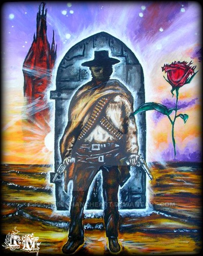 400x503 Gunslingerroland From Dark Tower Series Fan Art By - Dark Tower Painting