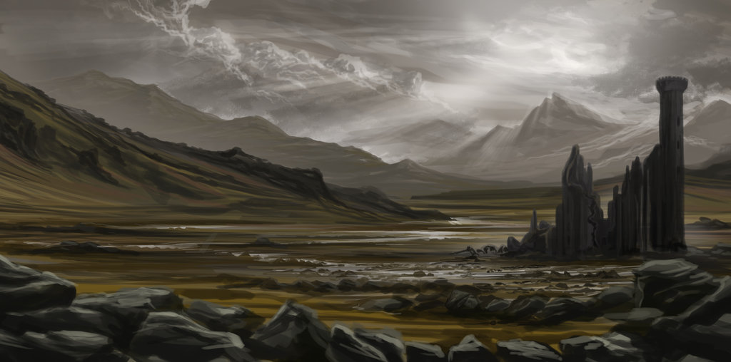 Dark Valley Painting at PaintingValley.com | Explore collection of Dark ...