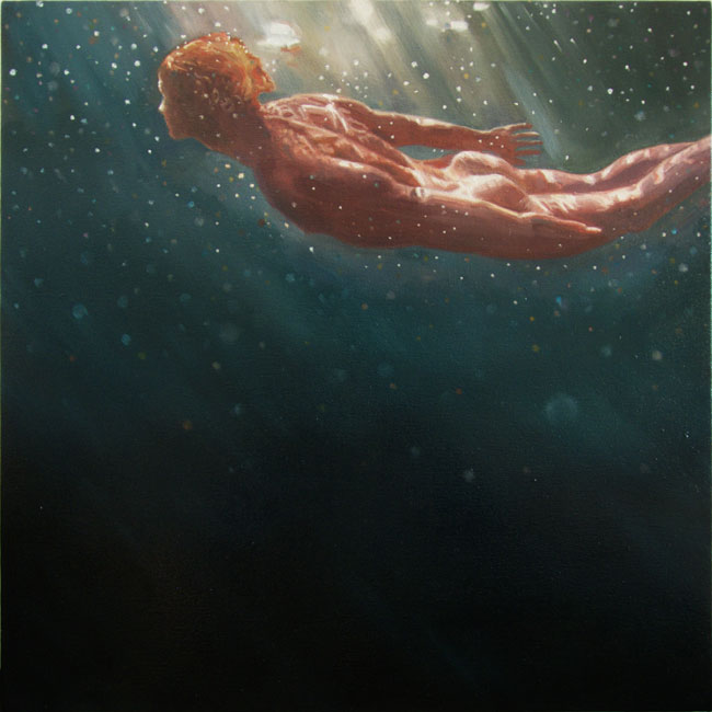 650x650 Dark Underwater Paintings By Jennifer Walton - Dark Water Painting