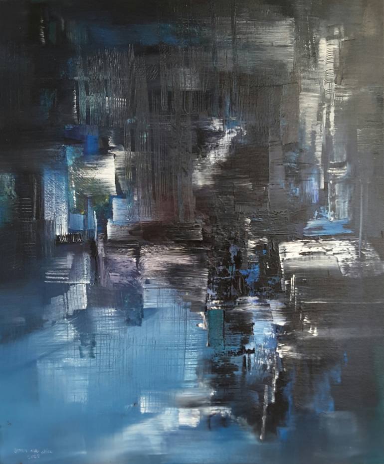 770x931 Saatchi Art Dark Water Painting By Scott Maxwell - Dark Water Painting