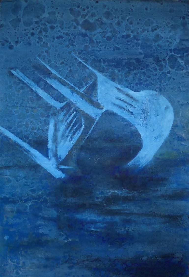 770x1129 Saatchi Art Dark Water Painting By Wilfrid Moizan - Dark Water Painting