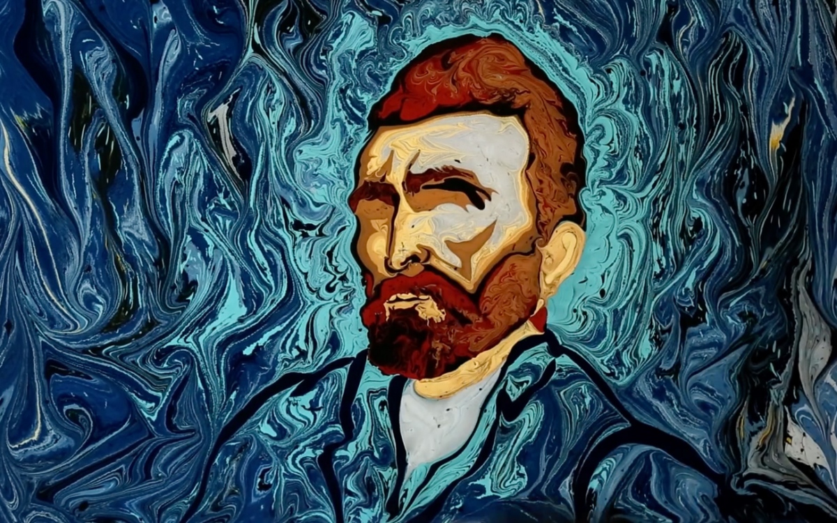 1200x750 Van Gogh On Dark Water Painting - Dark Water Painting