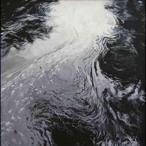 500x500 Watercolour Painting Of The Dark Waters - Dark Water Painting