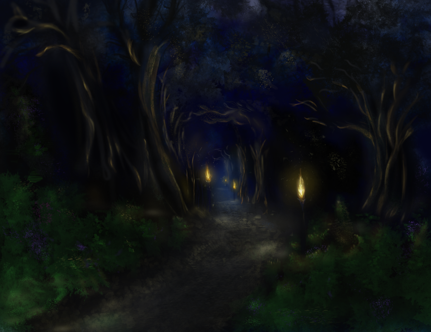 1640x1262 Dark Wood By Honezzz - Dark Wood Painting