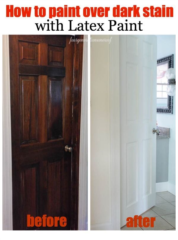 600x806 How To Paint Dark Stained Doors {Before Amp After - Dark Wood Painting