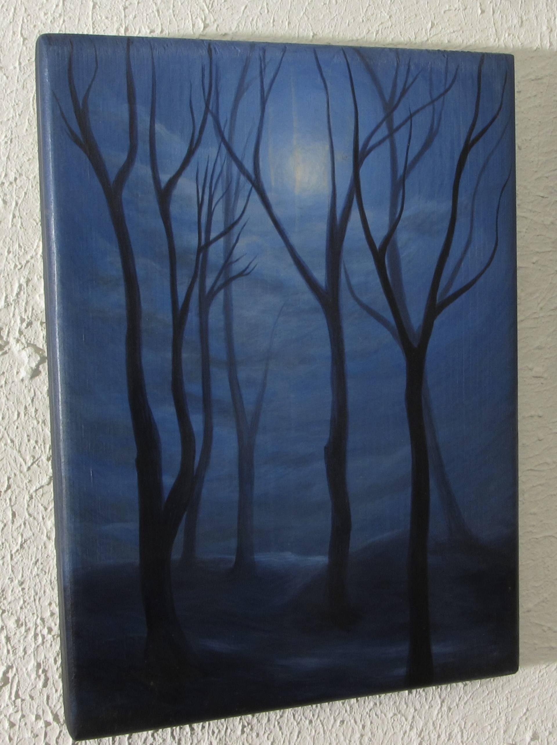 1920x2570 Saatchi Art Dark Woods Painting By Irena Bijelic Gorenjak - Dark Wood Painting