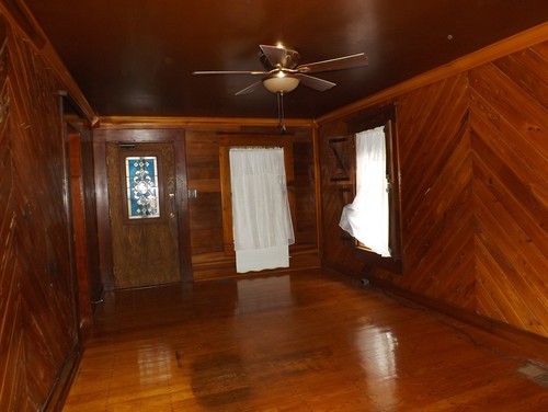 500x376 Lighten Look Of Dark Wood Room In 1920s Cottage Without Painting Wood - Dark Wood Painting