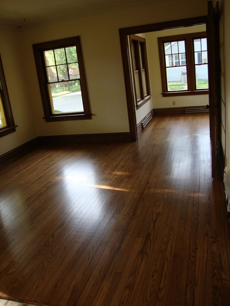 736x981 Stained Or Painted Trim With Dark Wood Floors - Dark Wood Painting