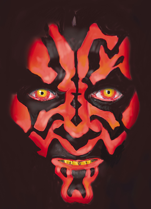 506x700 Darth Maul Painting By Mark Jennings - Darth Maul Painting