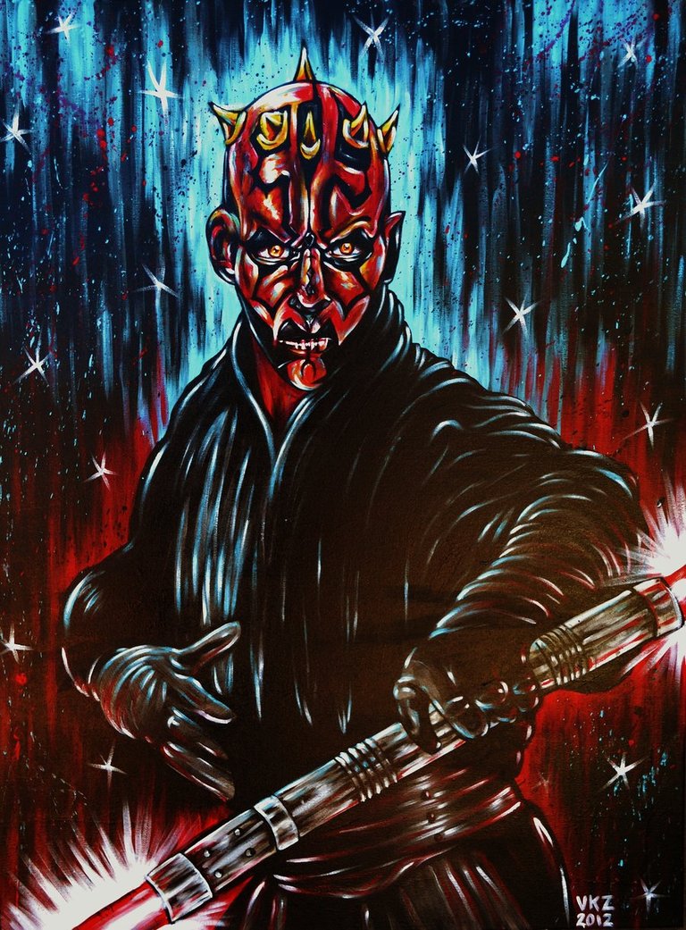 768x1041 Darth Maul Painting By Vanzanto - Darth Maul Painting