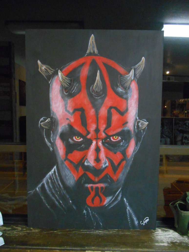 774x1032 Darth Maul Painting I Made For The Annual May The Force Event - Darth Maul Painting