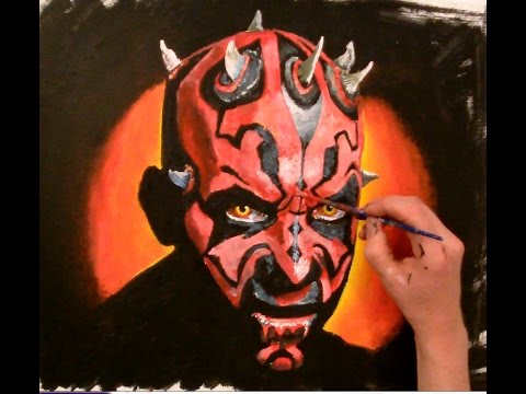 480x360 Painting Darth Maul, Time Lapse, Speed Painting - Darth Maul Painting