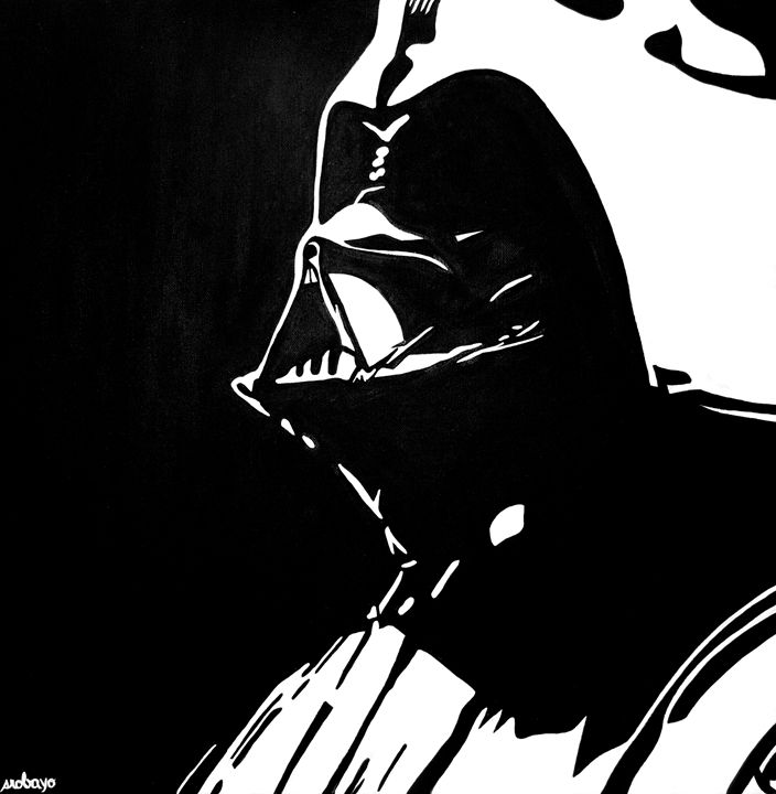 704x720 Darth Vader Painting - Darth Vader Acrylic Painting