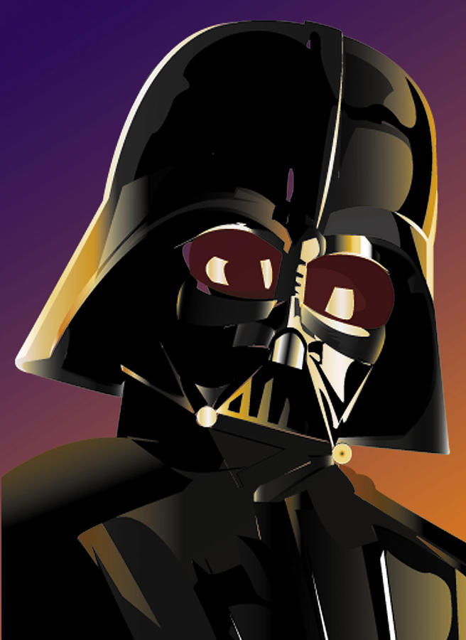 656x900 Darth Vader Painting By Mark Jennings - Darth Vader Acrylic Painting