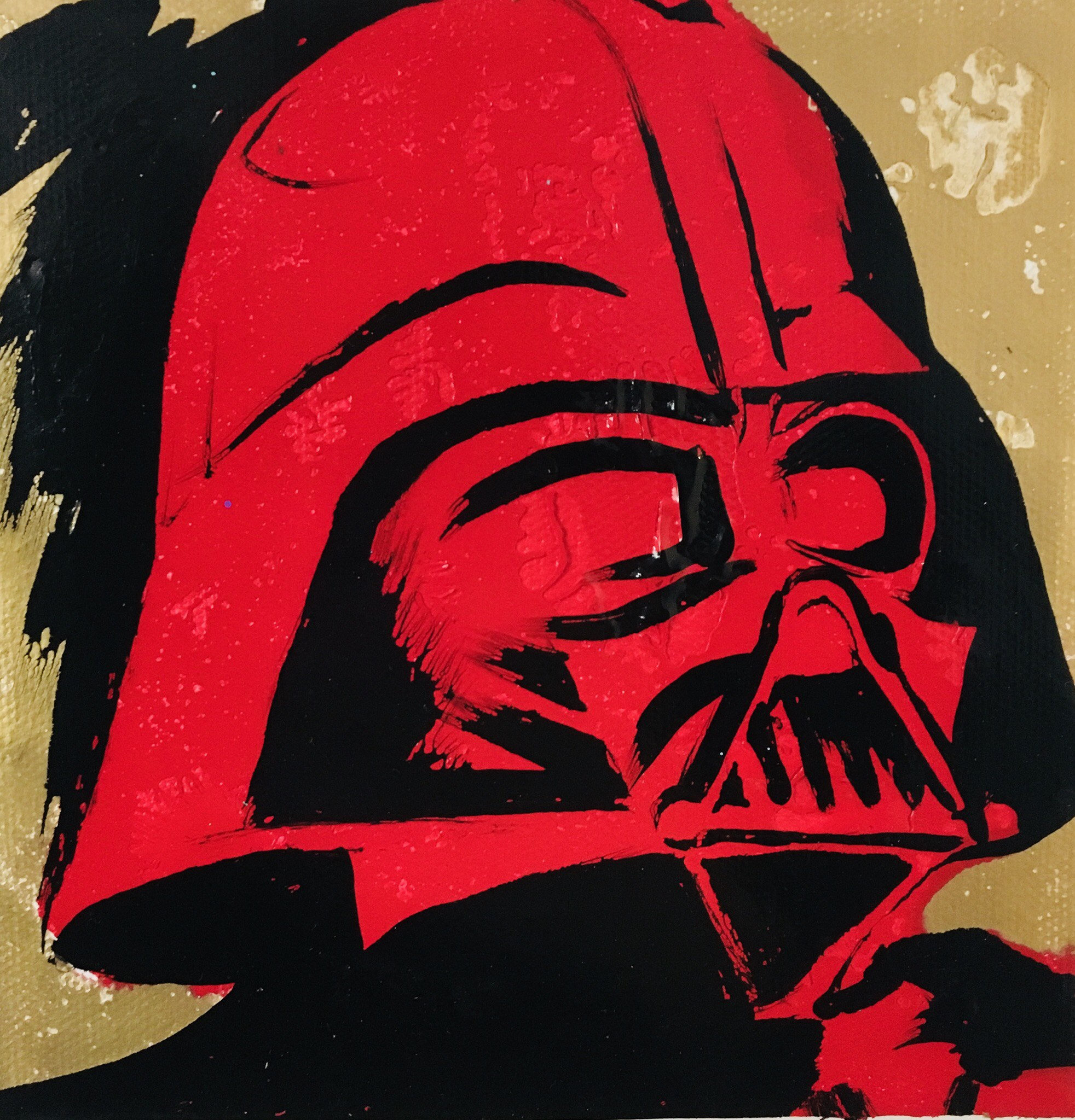 1964x2048 Darth Vader Popart Tribute Painting - Darth Vader Acrylic Painting