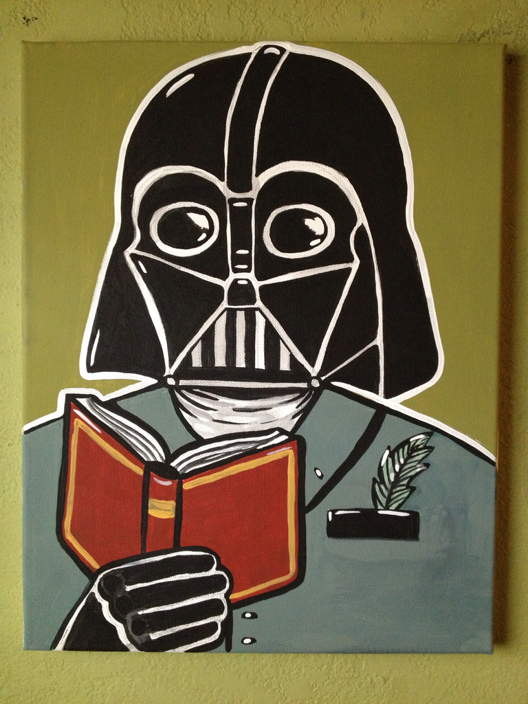 768x1024 Darth Vader The Poet Acrylic Painting Fan Art Star Wars - Darth Vader Acrylic Painting