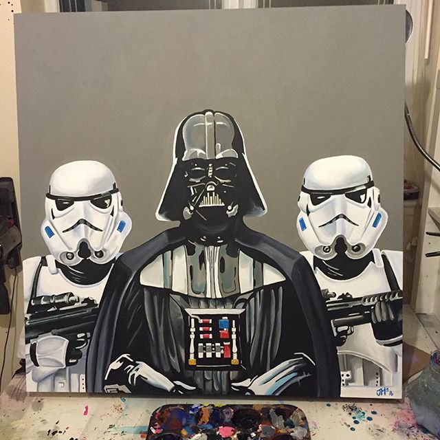 640x640 De Recherche D'Images Pour Star Wars Vader Darth - Darth Vader Acrylic Painting