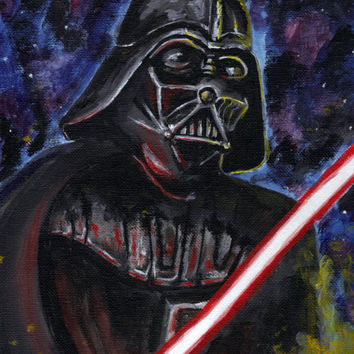 Darth Vader Acrylic Painting at PaintingValley.com | Explore collection ...