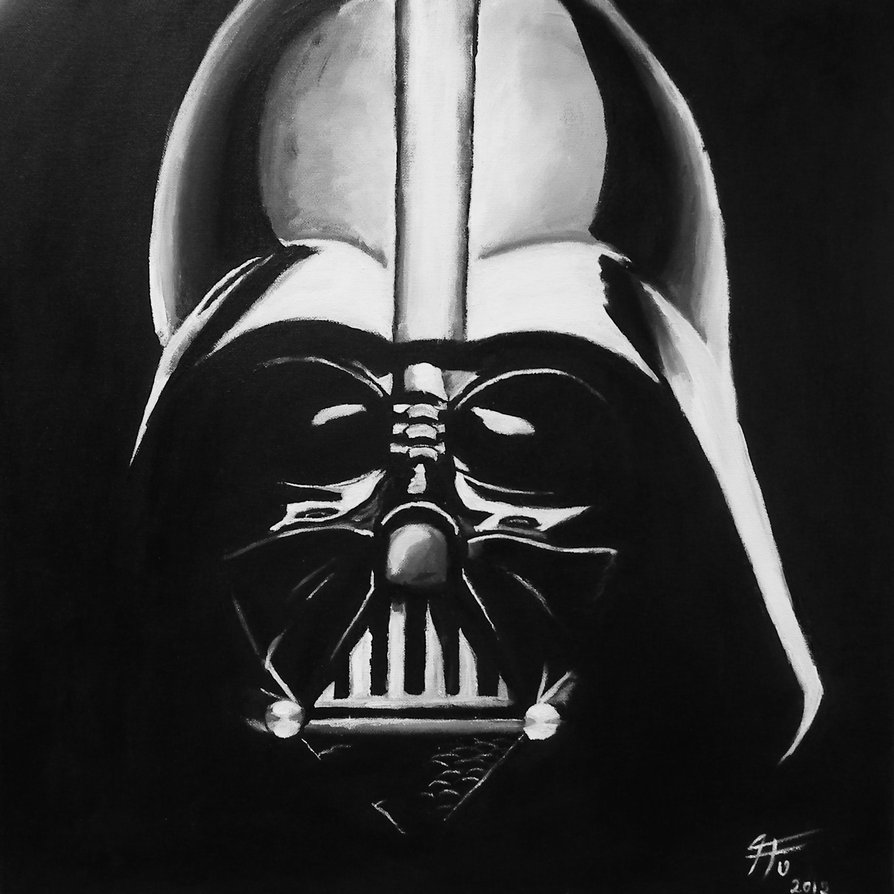 894x894 Darth Vader Painting By Floartt - Darth Vader Acrylic Painting