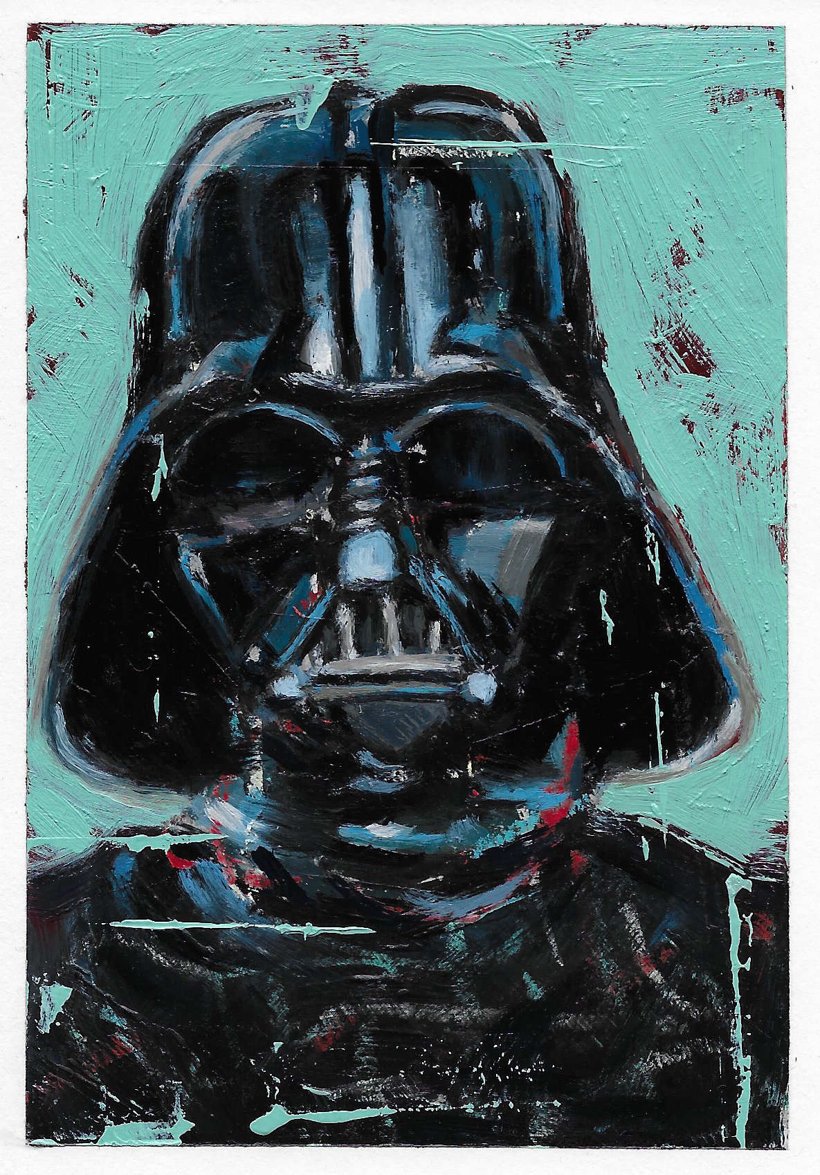1185x1698 Darth Vader Ii - Darth Vader Acrylic Painting