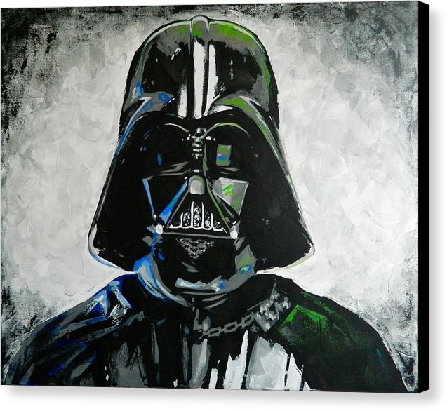 637x586 Darth Vader Painting Canvas Print Canvas Art By Scott Strachan - Darth Vader Canvas Painting