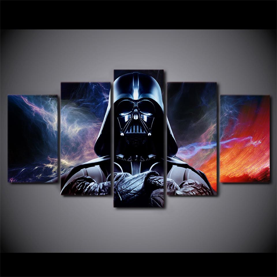 960x960 Hd Print 5pcs Star Wars Movie Darth Vader Canvas Wall Art Painting - Darth Vader Canvas Painting