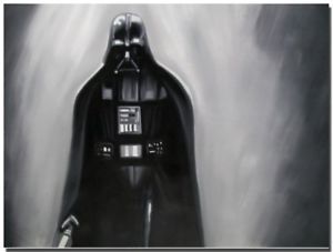 300x227 Oil Painting Canvas Art Star Wars Darth Vader Lightsaber 100 - Darth Vader Canvas Painting
