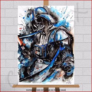 300x300 Star Wars Darth Vader Paint Splash Large Framed Box Canvas Print - Darth Vader Canvas Painting