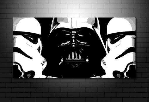 510x350 Starwars Canvas Print, Starwars Canvas, Darth Vader Canvas, Star - Darth Vader Canvas Painting