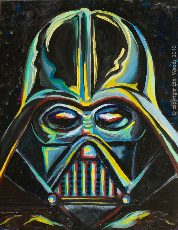 736x949 Darth Vader 11x14 Original Oil Painting. By California Artist - Darth Vader Oil Painting