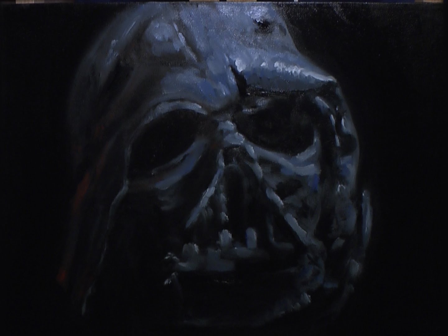 1440x1080 Darth Vader Destroyed - Darth Vader Oil Painting