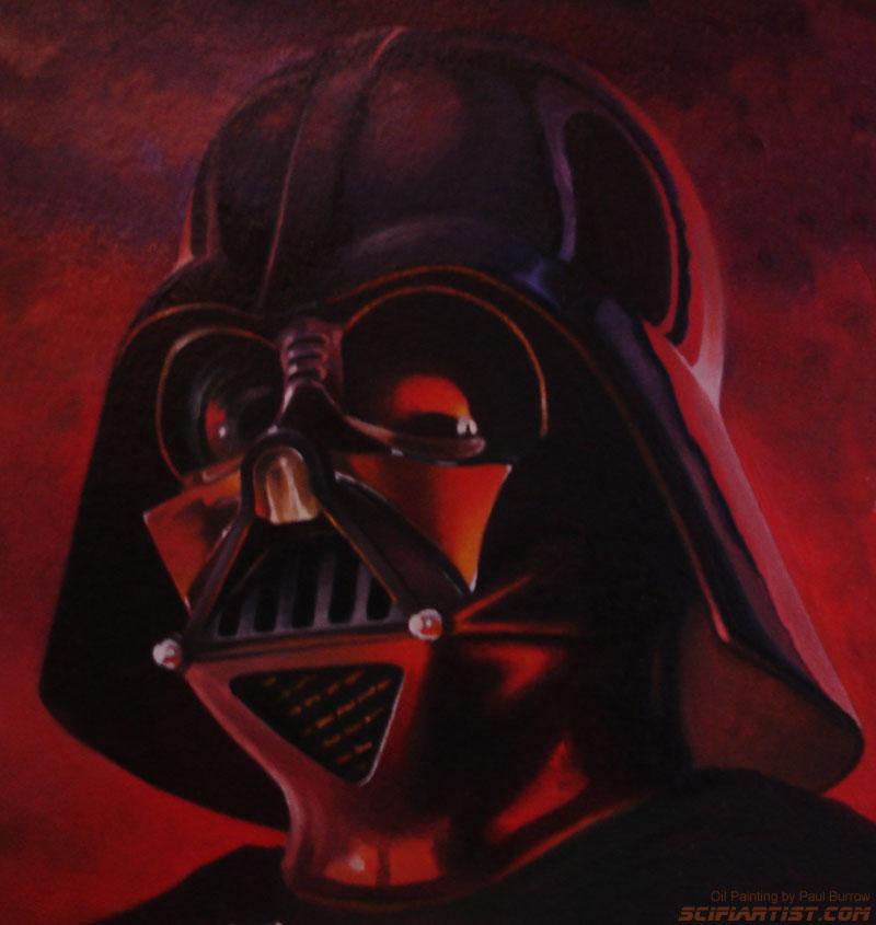 800x845 Paul Burrow On Twitter One Of My Darth Vader Oil Paintings - Darth Vader Oil Painting