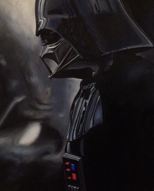 647x800 Similar Art To Other Darth Vader By Marcus Steele Direct2artist - Darth Vader Oil Painting