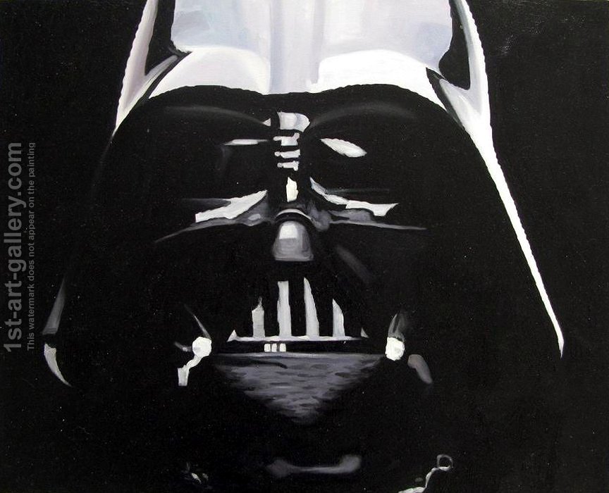 864x700 Star Wars - Darth Vader Oil Painting