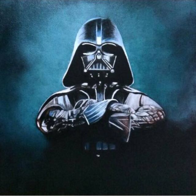 Darth Vader Oil Painting at PaintingValley.com | Explore collection of ...