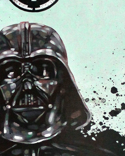 500x625 The Death Of Anakin - Darth Vader Oil Painting