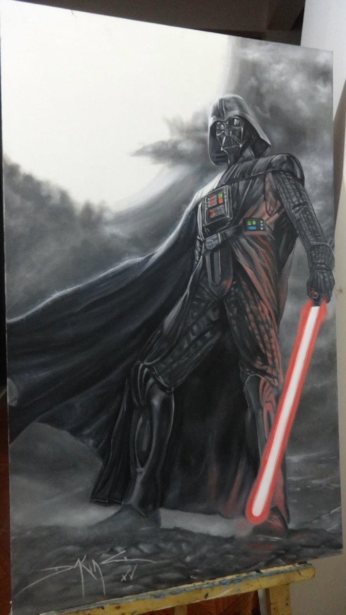 675x1200 Daking Y On Twitter @darthvader Vader Oil Painting By - Darth Vader Oil Painting