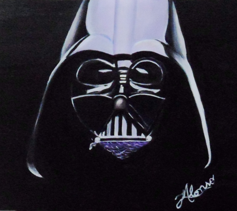 828x735 Darth's Vader Oil Painting By Lialonso - Darth Vader Oil Painting