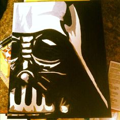 236x236 Darth Painting By Artist Lani Woods - Darth Vader Painting