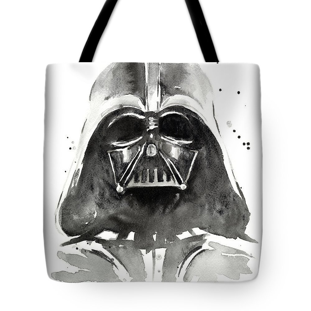 1000x1000 Darth Vader Watercolor Tote Bag For Sale By Olga Shvartsur - Darth Vader Watercolor Painting